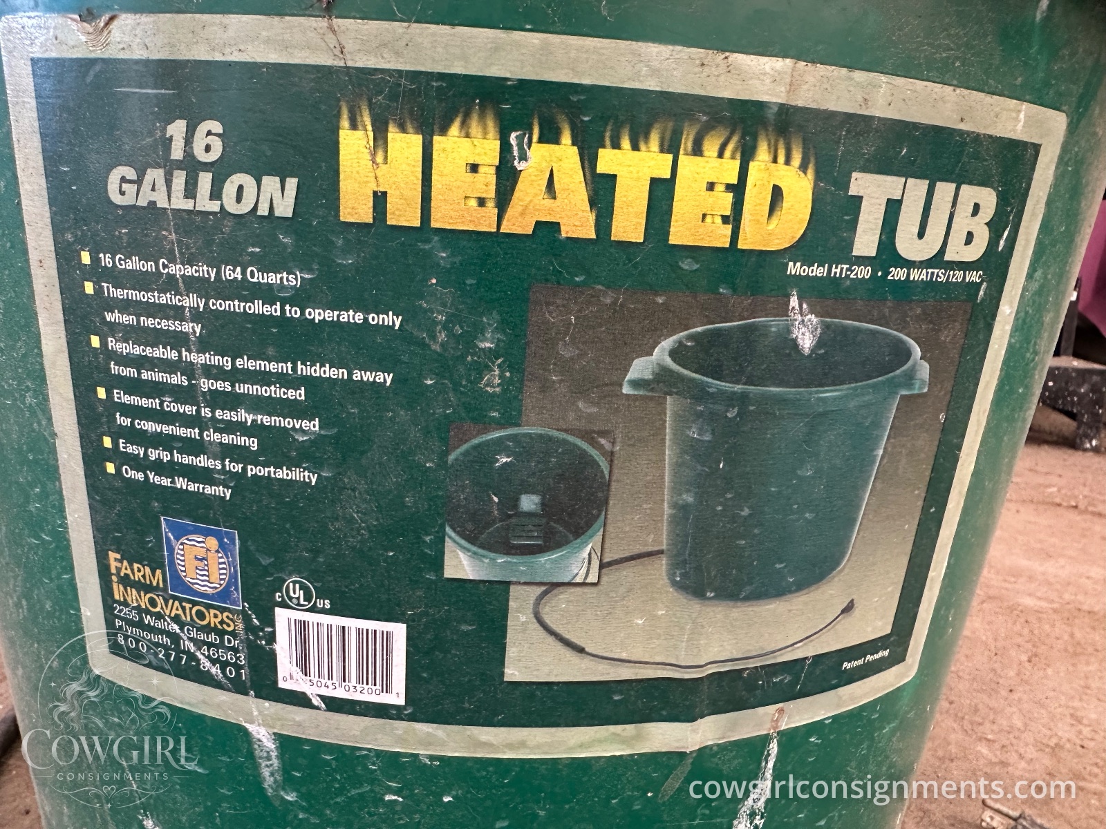 16 Gallon Heated Waterer
