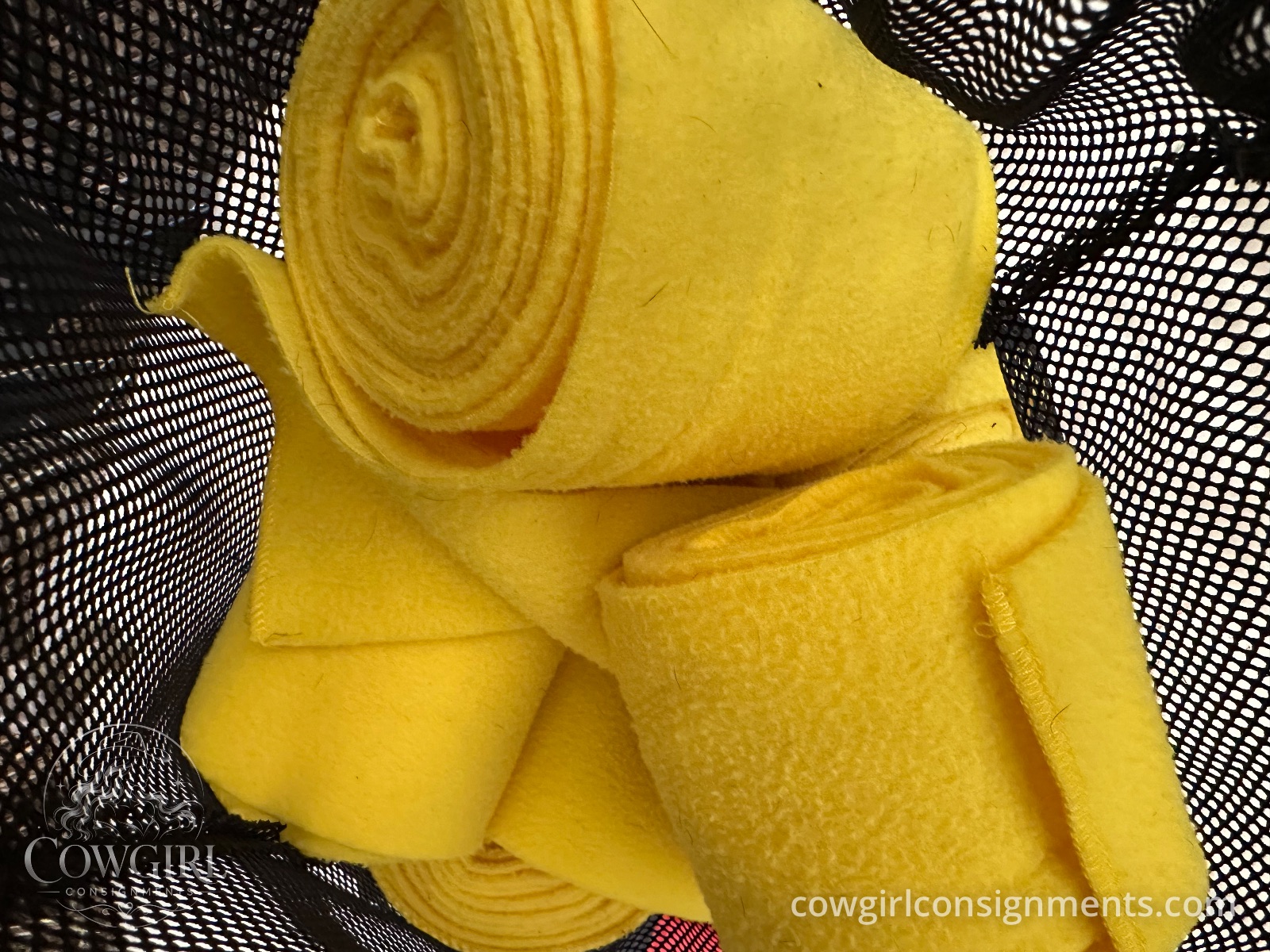 ANKY Yellow Dressage Show Set, 2 Pads + Wraps, photo 2