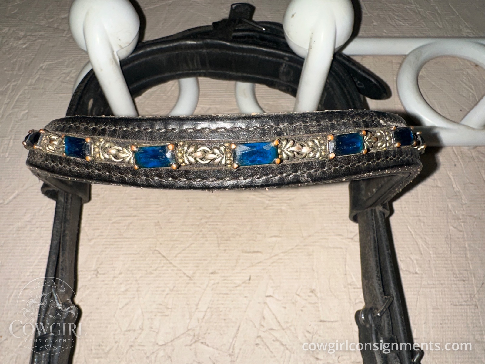 Beautiful Passier Double Bridle With Bits, Reins And Jeweled Browband, photo 6