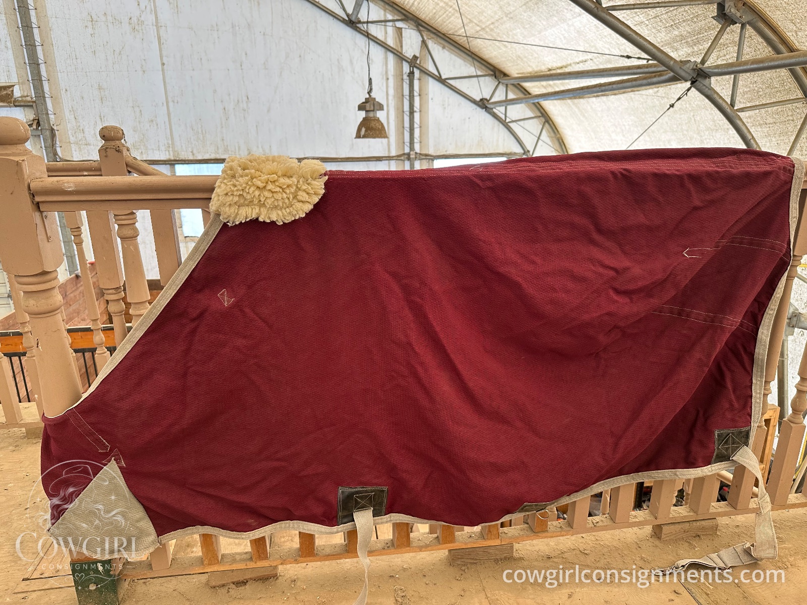 Burgundy Winter Horse Blanket, 72"