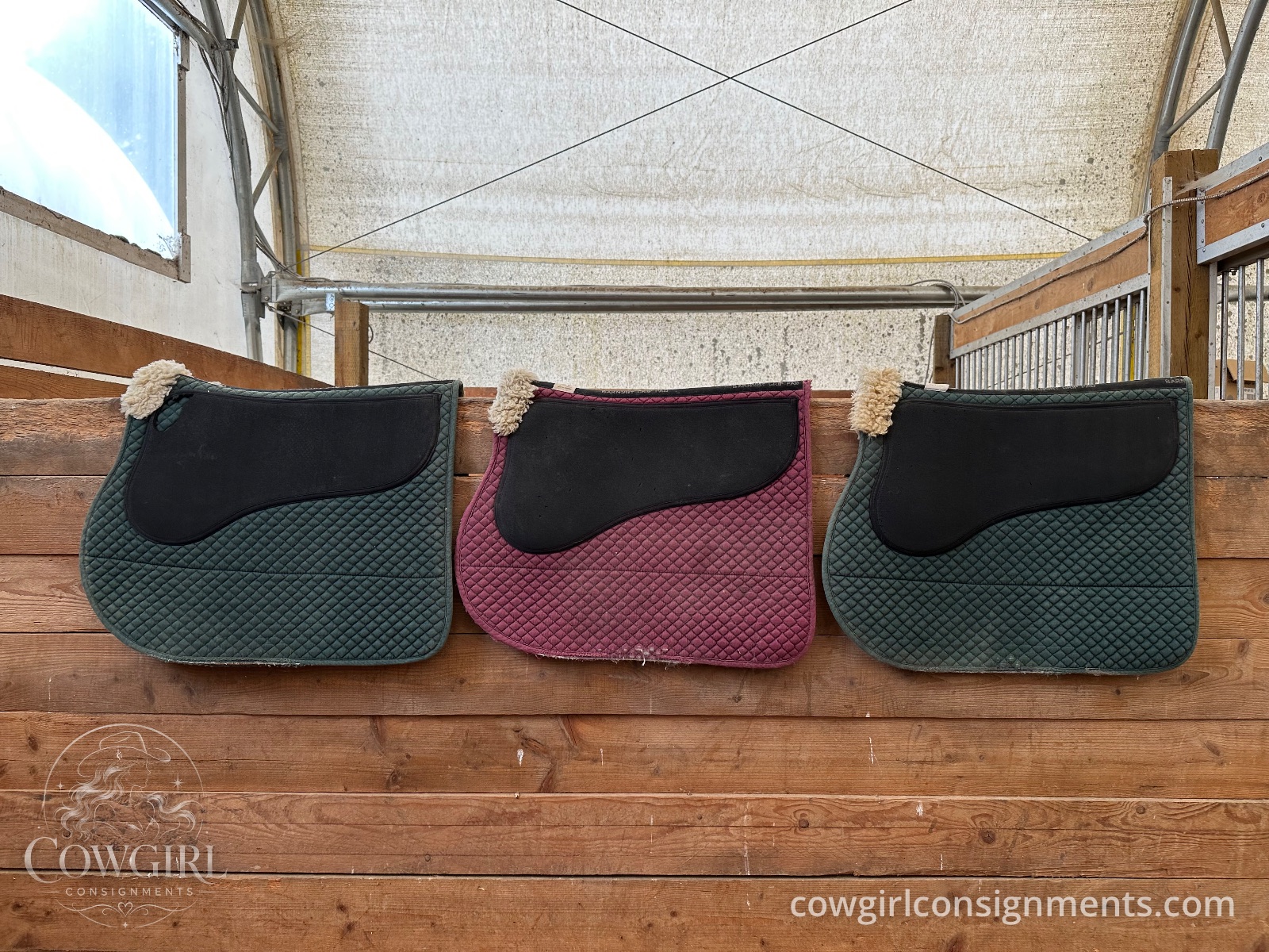 Cliff Barnsby Pony Saddle Pads, Lot Of 3