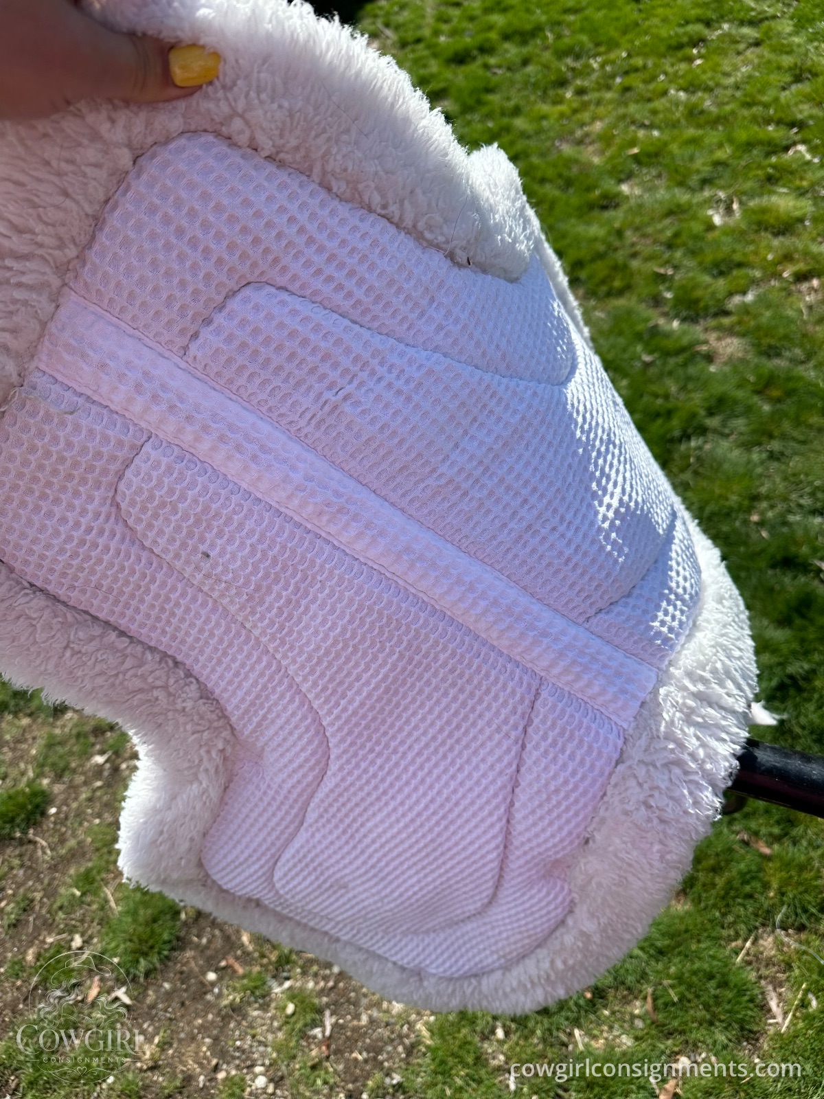 Fleece-Lined English Saddle Pad, Full Size, photo 4