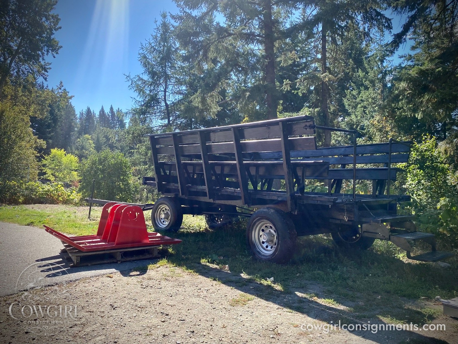 Horse Drawn Wagon With Sleigh Conversion And Wheelchair Ramp, photo 11