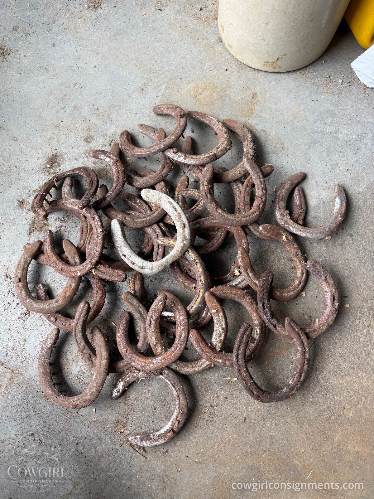 Lot Of 34 Used Horseshoes For Crafts And Decor