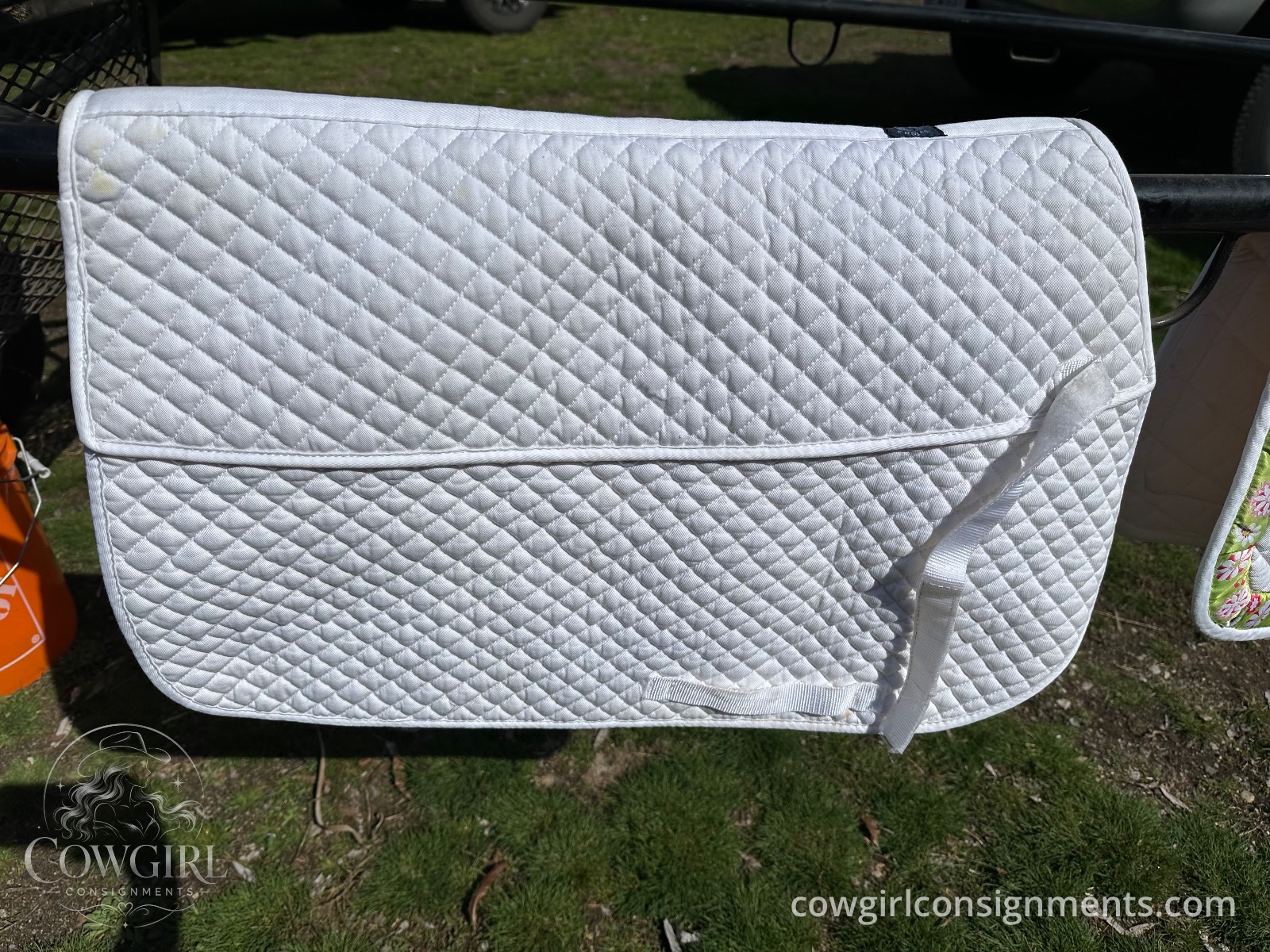 Practical Choice White English Saddle Pad, Full Size