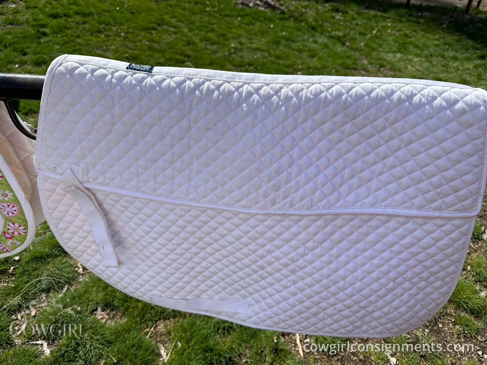 Practical Choice White English Saddle Pad, Full Size, photo 2