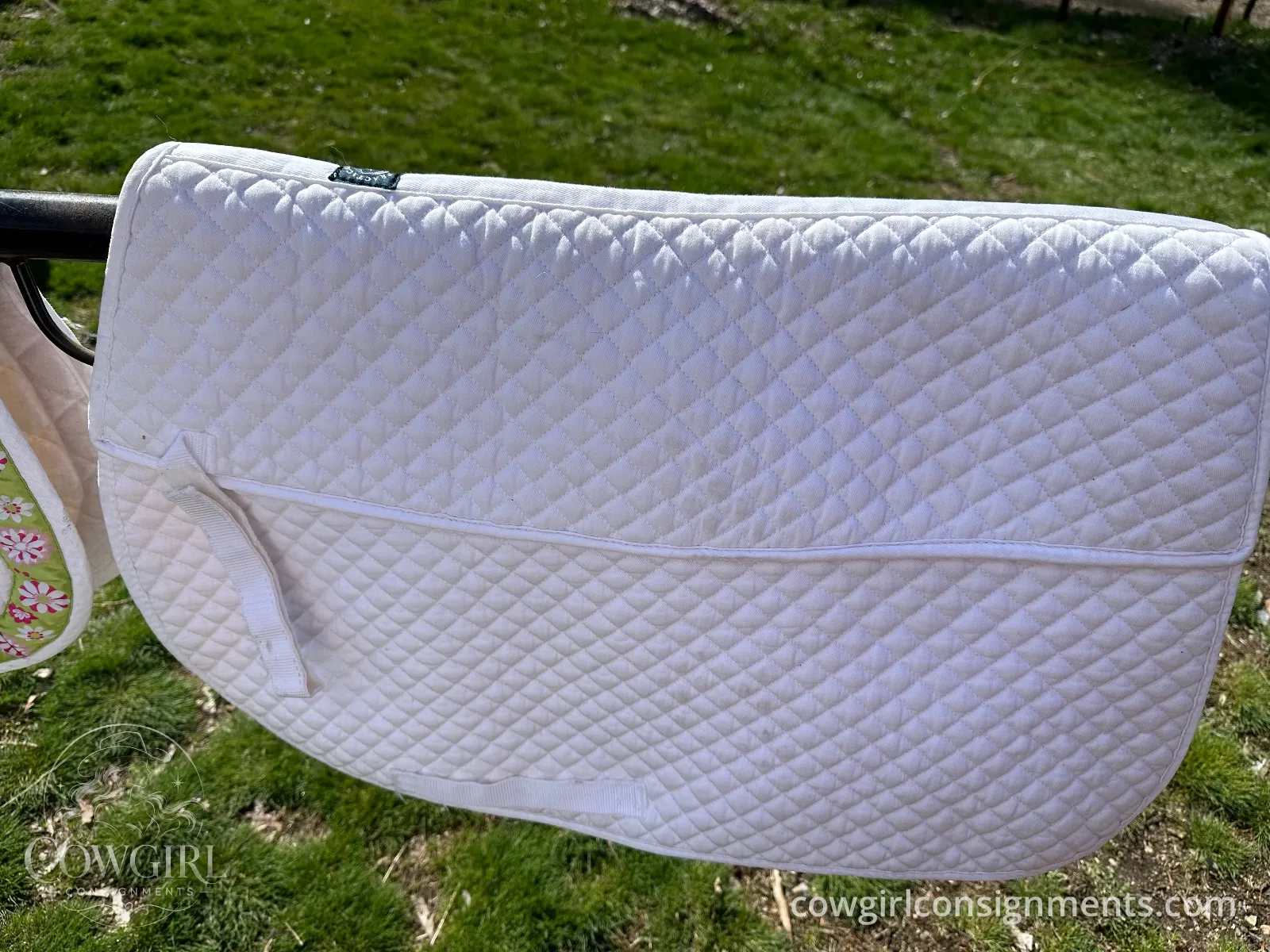 Practical Choice White English Saddle Pad, Full Size, photo 2
