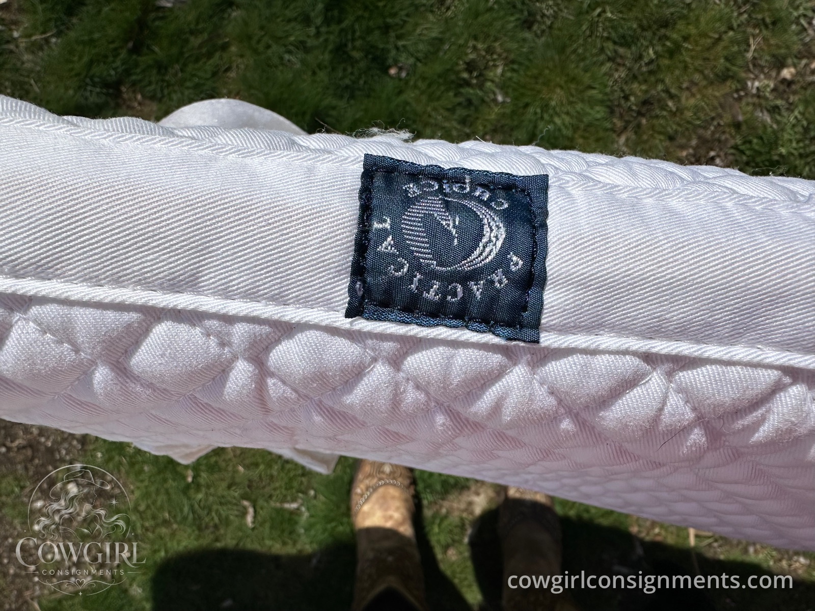 Practical Choice White English Saddle Pad, Full Size, photo 3