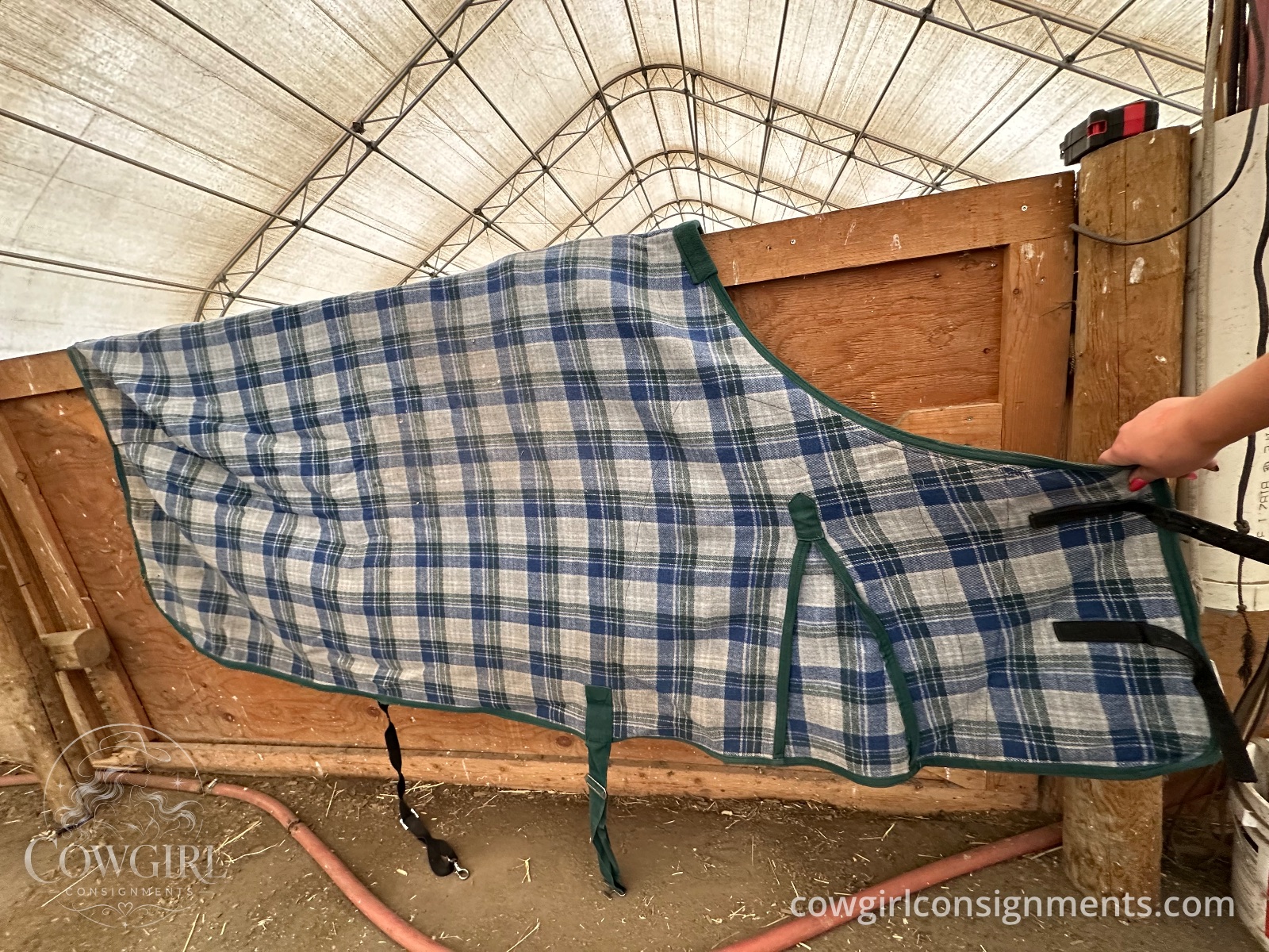 Wool Blend Plaid Dress Sheet / Show Cooler, 74", photo 2